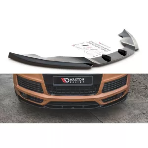 Maxton Design spoiler suitable for front S-Line bumper of Audi Q7 2005-2009, black lacquer