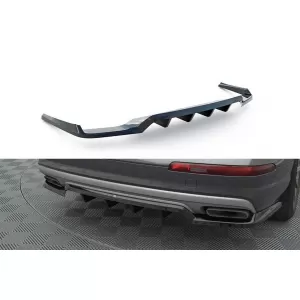 Maxton Design spoiler suitable for rear bumper of Audi Q7 2015-2019, black lacquer