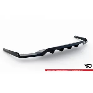 Maxton Design spoiler suitable for rear bumper of Audi Q7 2015-2019, black lacquer