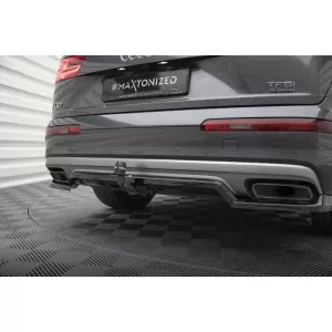 Maxton Design spoiler suitable for rear bumper of Audi Q7 2015-2019, black lacquer