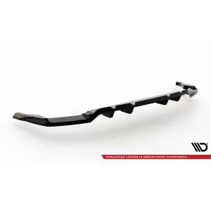 Maxton Design spoiler suitable for rear S-Line bumper on Audi SQ8, Q8 after 2023, black lacquer