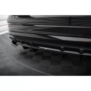 Maxton Design spoiler suitable for rear S-Line bumper on Audi SQ8, Q8 after 2023, black lacquer