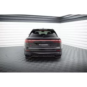 Maxton Design spoiler suitable for rear S-Line bumper on Audi SQ8, Q8 after 2023, black lacquer