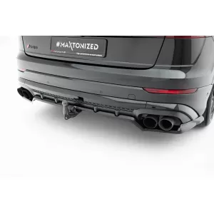 Maxton Design Version 2 Spoiler geeignet für Heckstoßstange des Audi SQ8, Q8 S-Line nach 2023, schwarz lackiert-image-6140331