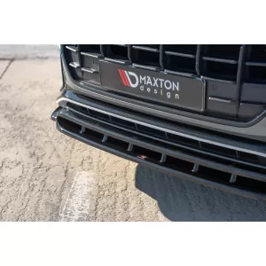Maxton Design Spoiler geeignet für die S-Line Frontstoßstange am Audi Q8 nach 2018, Carbonfarbe-image-6140390