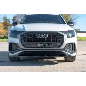 Maxton Design Spoiler geeignet für die S-Line Frontstoßstange am Audi Q8 nach 2018, Carbonfarbe-image-6140391