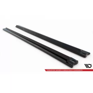 Maxton Design additives suitable for Audi Q8 S-Line side skirts after 2018, black lacquer
