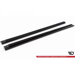 Maxton Design additives suitable for Audi Q8 S-Line side skirts after 2018, black lacquer