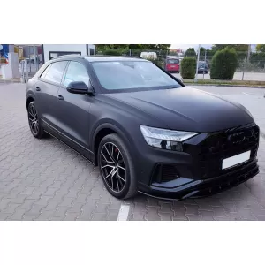 Maxton Design additives suitable for Audi Q8 S-Line side skirts after 2018, black lacquer