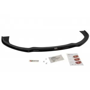Maxton Design spoiler suitable for front S8 bumper on Audi A8 D3 2006-2010, black lacquer