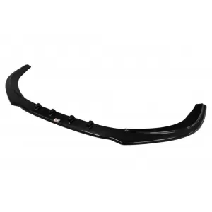 Maxton Design version 1 spoiler suitable for front S8 bumper on Audi A8 D4 2015-2017, black lacquer