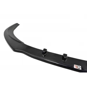 Maxton Design version 1 spoiler suitable for front S8 bumper on Audi A8 D4 2015-2017, black lacquer