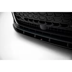 Maxton Design spoiler suitable for front bumper of Audi S8, A8 S-Line D5 after 2021, black lacquer