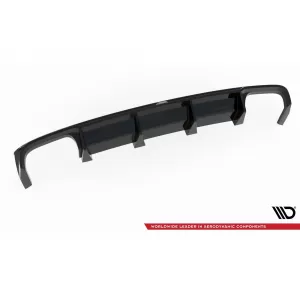 Maxton Design diffuser suitable for rear bumper of Audi S8 D5 2019-2021, black lacquer
