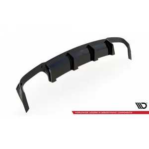 Maxton Design diffuser suitable for rear bumper of Audi S8 D5 2019-2021, black lacquer