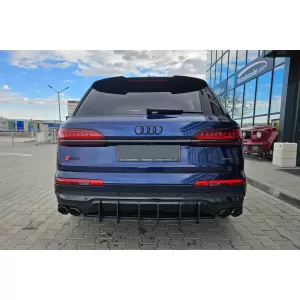 Maxton Design Street Pro Typ Anbauteil geeignet für Diffusor für Audi Q7 S-Line, SQ7 nach 2019, matt schwarz-image-6140561