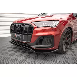 Maxton Design Spoiler geeignet für die vordere S-Line Stoßstange am Audi Q7 S-Line, SQ7 nach 2019, schwarz lackiert-image-6140576