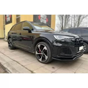 Maxton Design Spoiler geeignet für die vordere S-Line Stoßstange am Audi Q7 S-Line, SQ7 nach 2019, schwarz lackiert-image-6140577