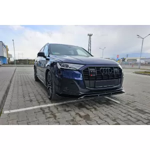 Maxton Design Spoiler geeignet für die vordere S-Line Stoßstange am Audi Q7 S-Line, SQ7 nach 2019, schwarz lackiert-image-6140579