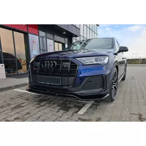 Maxton Design Spoiler geeignet für die vordere S-Line Stoßstange am Audi Q7 S-Line, SQ7 nach 2019, schwarz lackiert-image-6140580