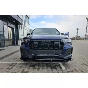 Maxton Design Spoiler geeignet für die vordere S-Line Stoßstange am Audi Q7 S-Line, SQ7 nach 2019, schwarz lackiert-image-6140581