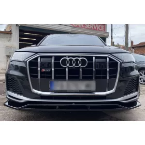 Maxton Design Spoiler geeignet für die vordere S-Line Stoßstange am Audi Q7 S-Line, SQ7 nach 2019, schwarz lackiert-image-6140582