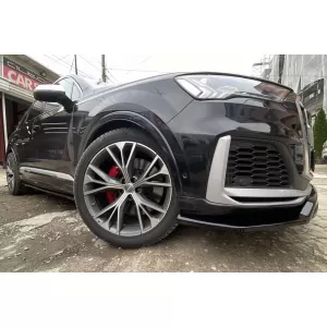 Maxton Design Spoiler geeignet für die vordere S-Line Stoßstange am Audi Q7 S-Line, SQ7 nach 2019, schwarz lackiert-image-6140583