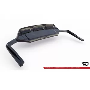 Maxton Design spoiler suitable for rear bumper of Audi SQ7 2019-2023, black lacquer