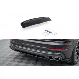 Maxton Design add-on for diffuser suitable for Audi SQ8 after 2019, black lacquer
