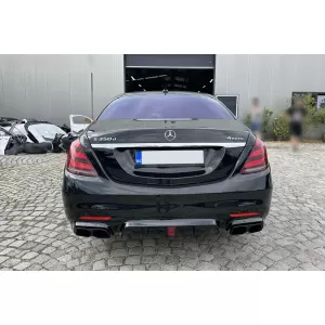 Pack de tuning type B design adapté pour Mercedes Classe S W222 2017-2020, sans jupes latérales-image-6142354