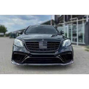 Pack de tuning type B design adapté pour Mercedes Classe S W222 2017-2020, sans jupes latérales-image-6142357