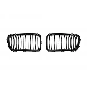 Single rib kidney grilles in black lacquer suitable for BMW 7 Series E38 1994-2001
