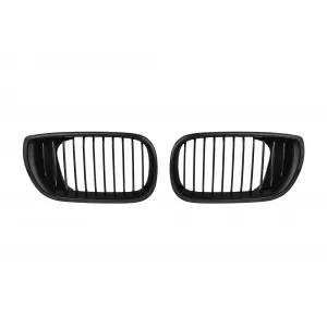 Black matte kidneys suitable for BMW 3 Series E46 sedan, touring 2001-2005