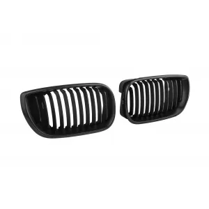 Black matte kidneys suitable for BMW 3 Series E46 sedan, touring 2001-2005