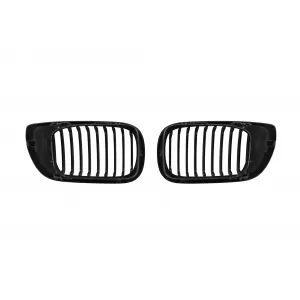 Black matte kidneys suitable for BMW 3 Series E46 sedan, touring 2001-2005