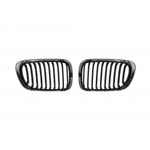 Chrome/black kidneys suitable for BMW 3 Series E46 coupe, convertible 1999-2003