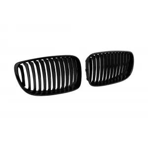 Black kidney grilles suitable for BMW 1 Series E81, E82, E87, E88 2007-2011