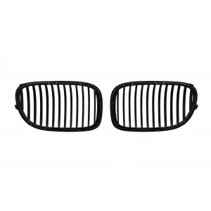 Black kidney grilles suitable for BMW 7 Series F01 short wheelbase, F02 long wheelbase 2008-2015
