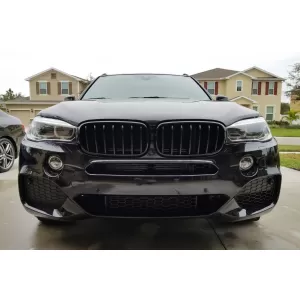 Black kidney grilles suitable for BMW X5 F15 2013-2018, X6 F16 2014-2019