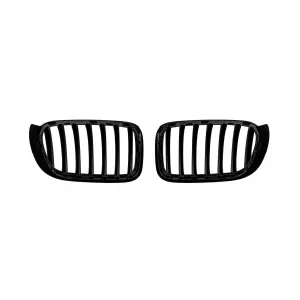Black kidney grilles suitable for BMW X3 F25 2014-2017, X4 F26 2014-2018