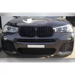 Black kidney grilles suitable for BMW X3 F25 2014-2017, X4 F26 2014-2018