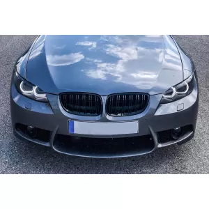 Black M3 style kidney grilles suitable for BMW 3 Series E92 coupe, E93 convertible 2006-2009