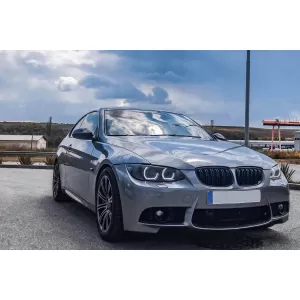 Black M3 style kidney grilles suitable for BMW 3 Series E92 coupe, E93 convertible 2006-2009
