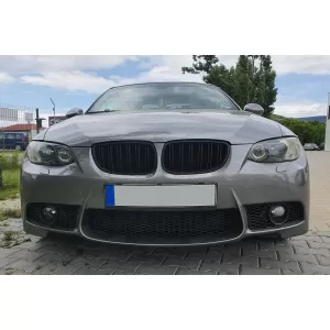 Black matte M3 style kidneys suitable for BMW 3 Series E92 coupe, E93 convertible 2006-2009