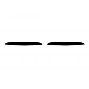 Double slat kidneys in black lacquer suitable for BMW 3 Series E90 sedan, E91 touring 2005-2008