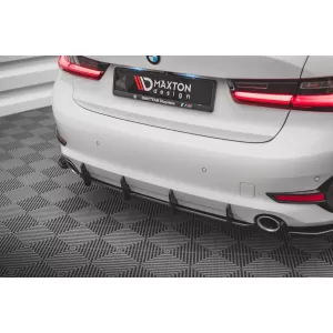 Maxton Design Street Pro Typ Anbauteil für die Standard-Heckstoßstange geeignet für BMW 3er Reihe G20 Limousine, G21 Touring nach 2018, matt schwarz-image-6143387