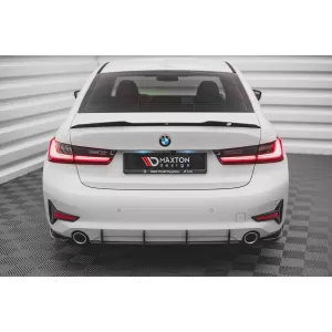 Maxton Design Street Pro Typ Anbauteil für die Standard-Heckstoßstange geeignet für BMW 3er Reihe G20 Limousine, G21 Touring nach 2018, matt schwarz-image-6143388