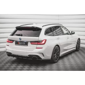 Maxton Design Street Pro Typ Anbau für den Heckstoßstangen-Diffusor geeignet für BMW 3er Reihe G20 Limousine, G21 Touring nach 2018, matt schwarz-image-6143397