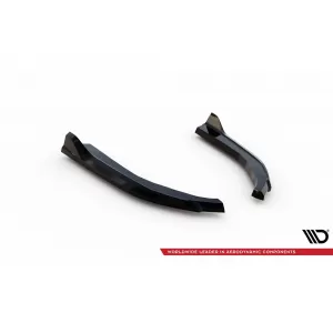 Maxton Design side extensions suitable for rear bumper of BMW 3 Series G20 sedan, G21 touring after 2022, black lacquer-image-6143405