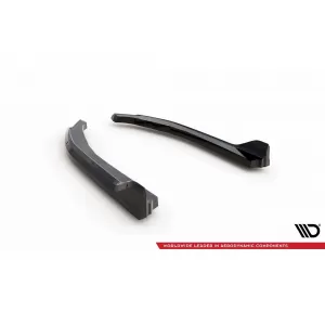 Maxton Design side extensions suitable for rear bumper of BMW 3 Series G20 sedan, G21 touring after 2022, black lacquer-image-6143406